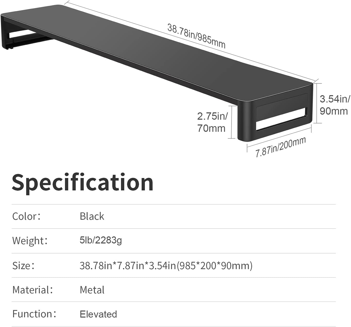Supporto monitor scrivania in alluminio doppio monitor fino a 32 pollici per PC