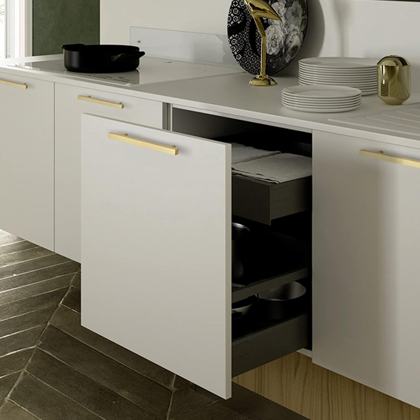 Maniglie per Mobili da Cucina 160mm 5 Pezzi