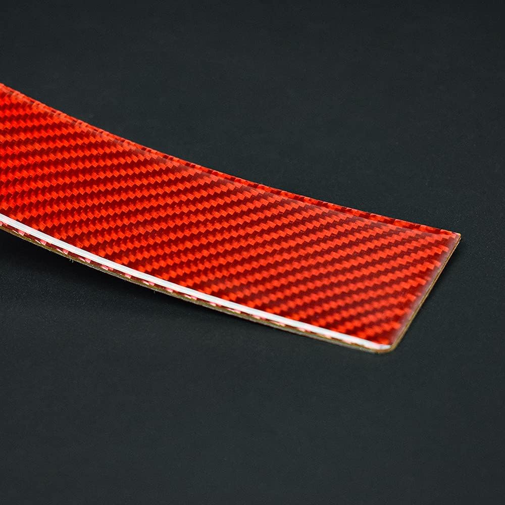 Adesivi decorativi per console centrale auto in fibra di carbonio, accessori per console centrale in fibra di carbonio, strumenti per Chevrolet Camaro 2016 2017 2018 2019, accessori rossi