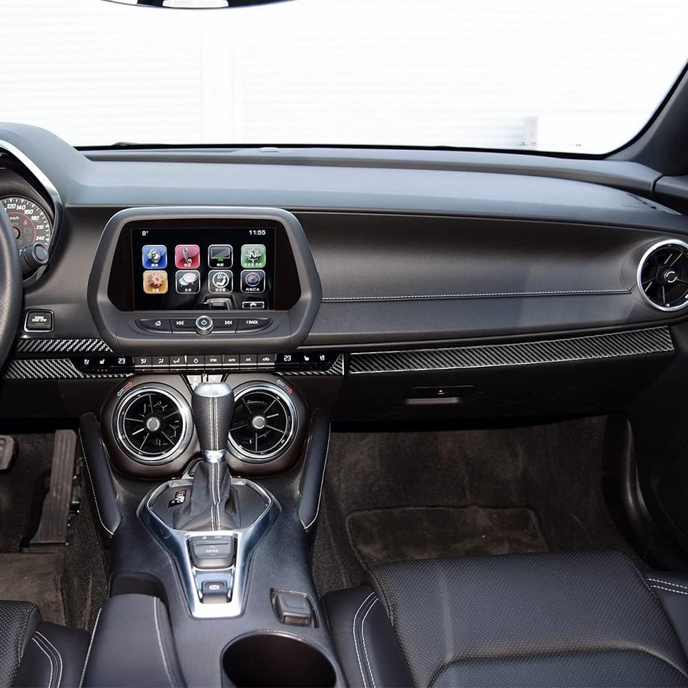 opri cruscotto per console centrale auto in fibra di carbonio Accessori decorativi