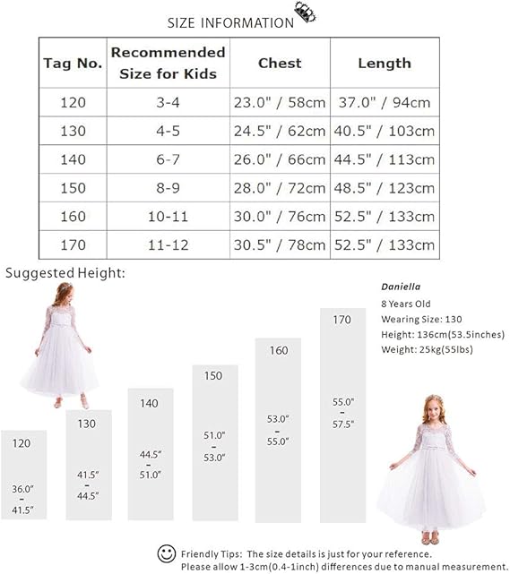 Vestito da bambina con fiori in pizzo e tulle