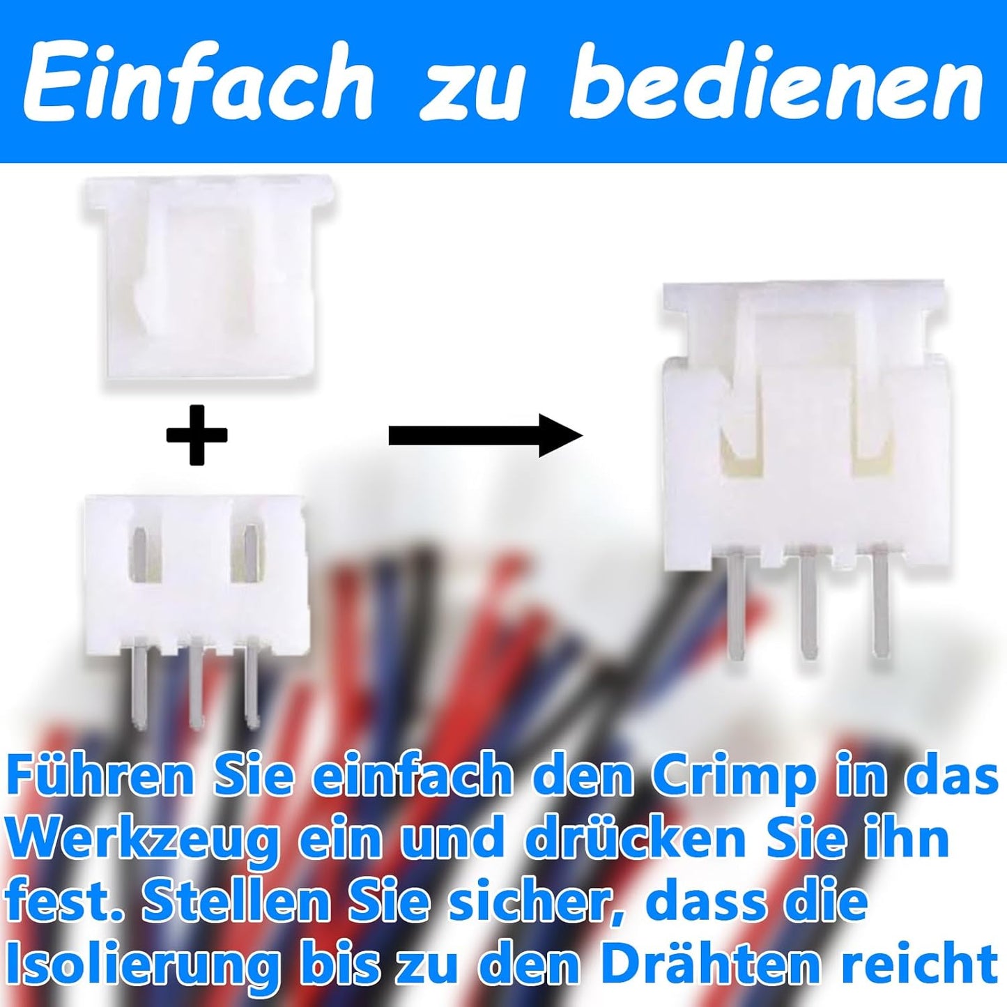 Kit di connettori a crimpare TuseRxln da 580 pezzi, 2,54 mm, alloggiamento a 2/3/4/5/6 pin
