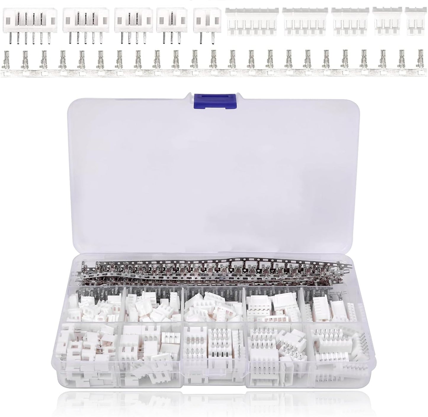 Kit di connettori a crimpare TuseRxln da 580 pezzi, 2,54 mm, alloggiamento a 2/3/4/5/6 pin