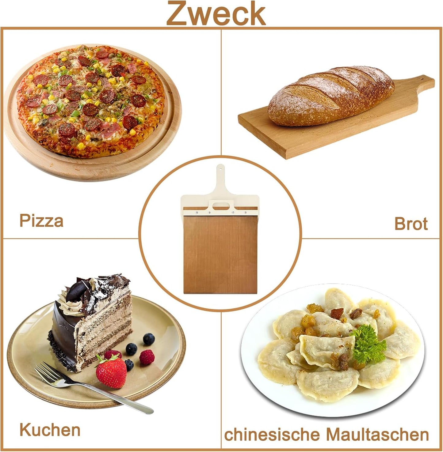 Pala per pizza da 58 x 30 cm