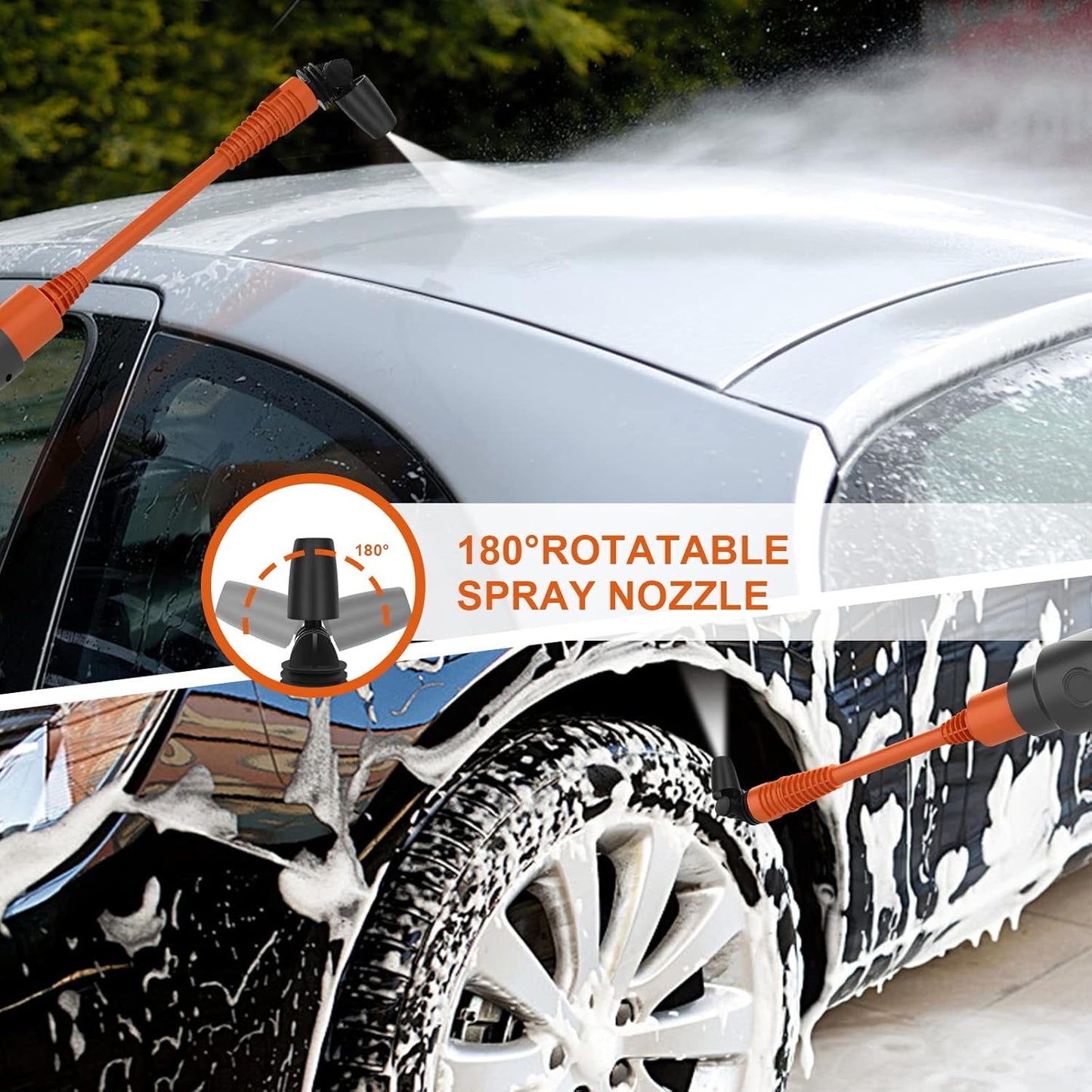 Idropulitrice ad alta pressione a batteria, Bravolu Max 580 PSI