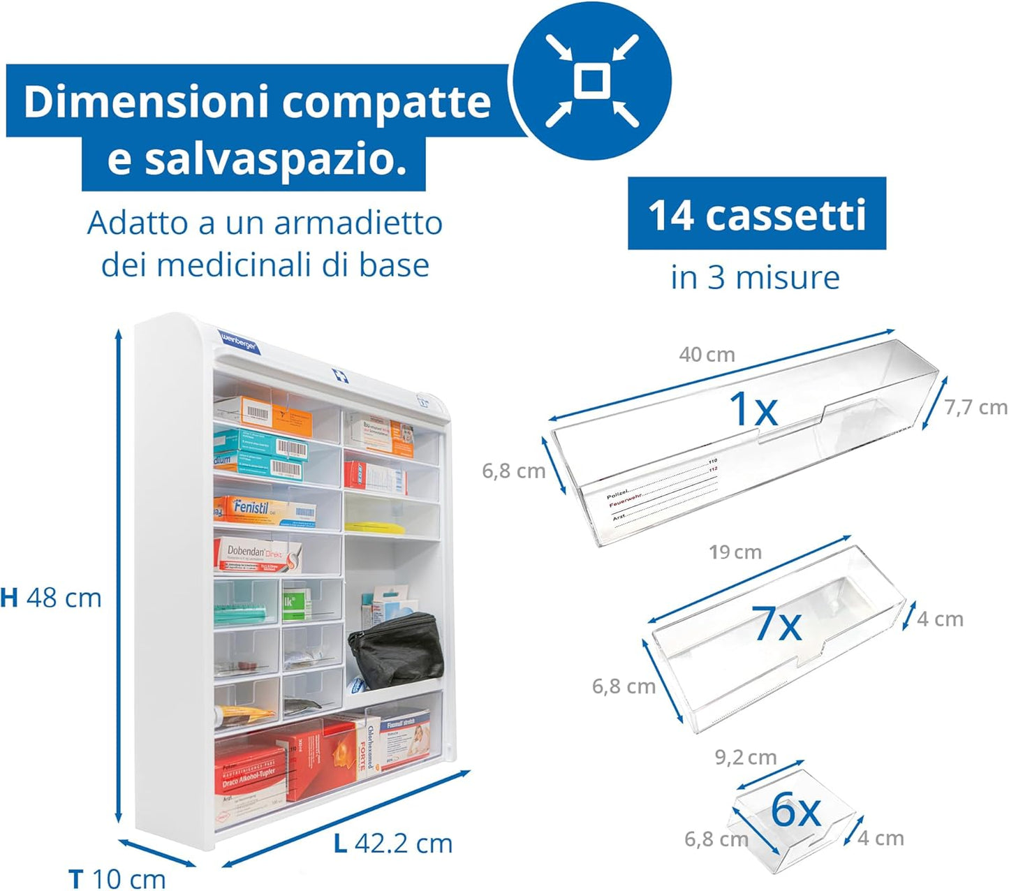 Weinberger - 06806 Armadietto per medicinali, Armadietto per farmacia