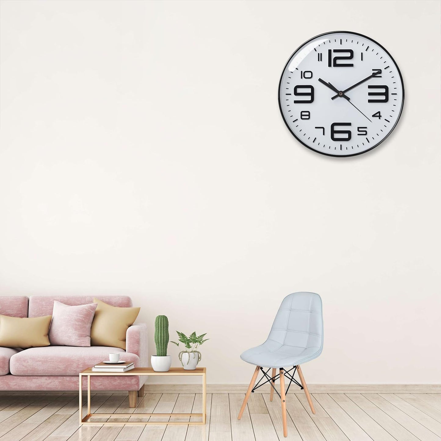 Orologio Silenzioso al Quarzo Antigraffio da 30cm. Alimentato a Batteria