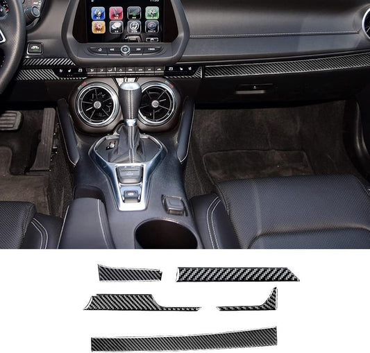 opri cruscotto per console centrale auto in fibra di carbonio Accessori decorativi