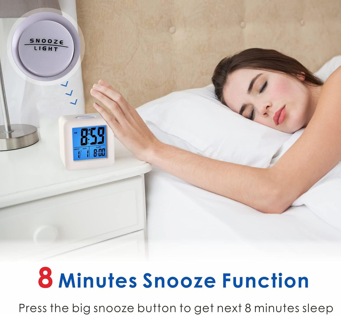 Sveglia Digitale da Viaggio con Snooze Retroilluminazione