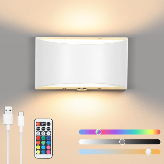 Lampada Lampop RGB da Parete Senza Fili per Interni con Telecomando e Touch