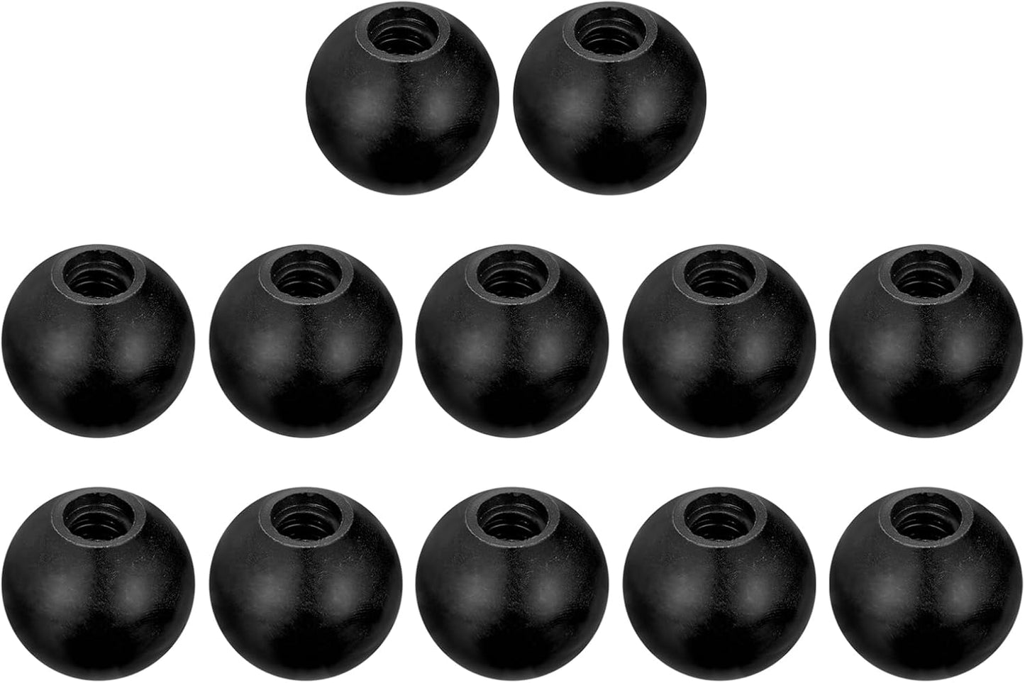 Confezione da 12 pomelli a sfera filettati M10 x 35 mm
