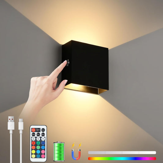 Applique Lightess a batteria da 5000 mAh, ricaricabili, senza fili dimmerabili
