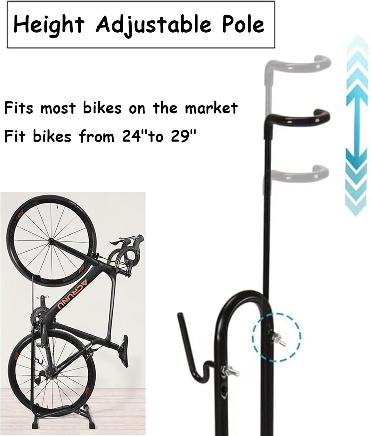 Supporto da pavimento per bicicletta
