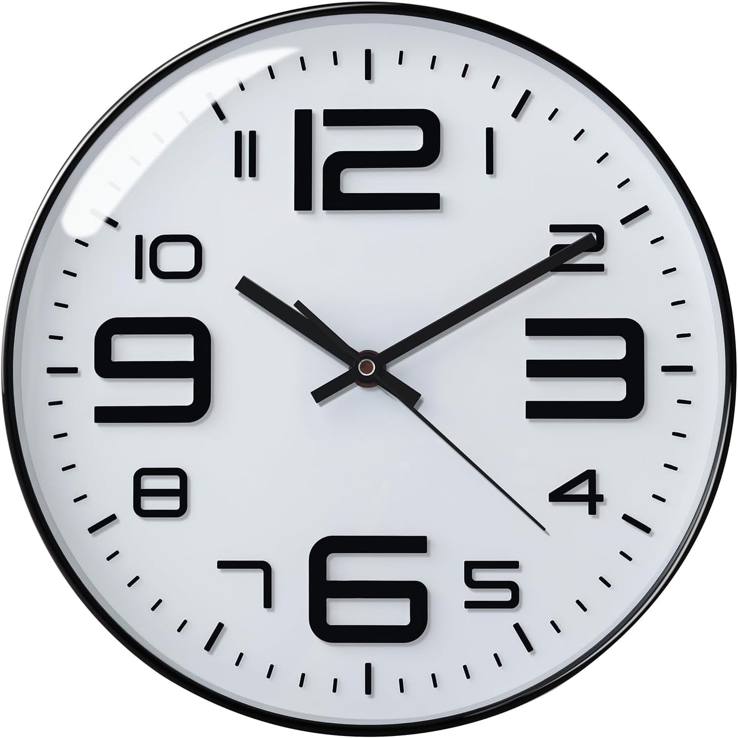 Orologio Silenzioso al Quarzo Antigraffio da 30cm. Alimentato a Batteria