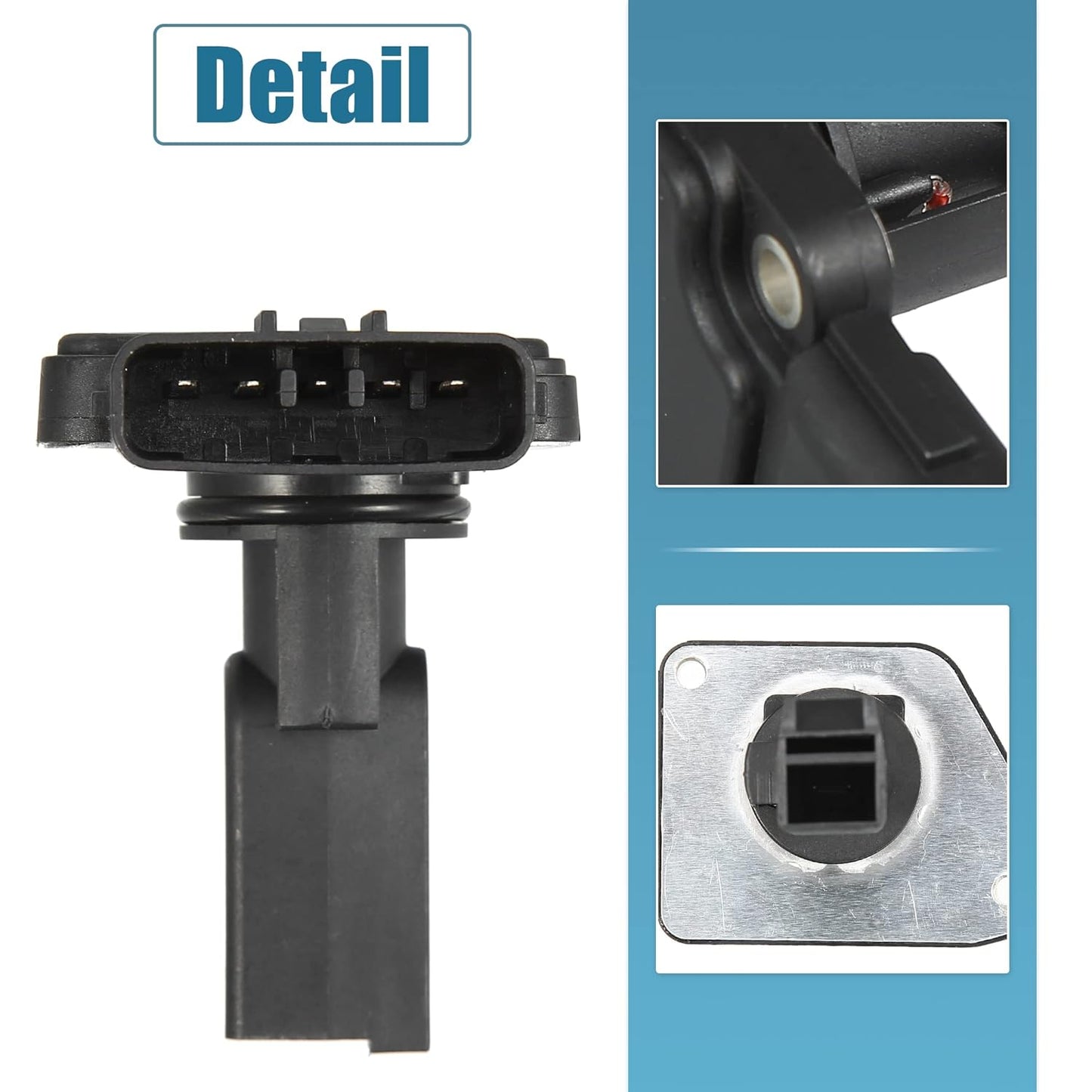 Sensore di massa dell'aria per auto per Toyota Sequoia Tundra 222040F010 Nero