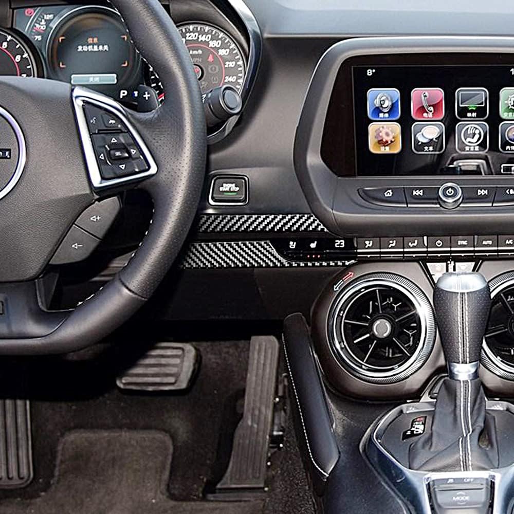opri cruscotto per console centrale auto in fibra di carbonio Accessori decorativi