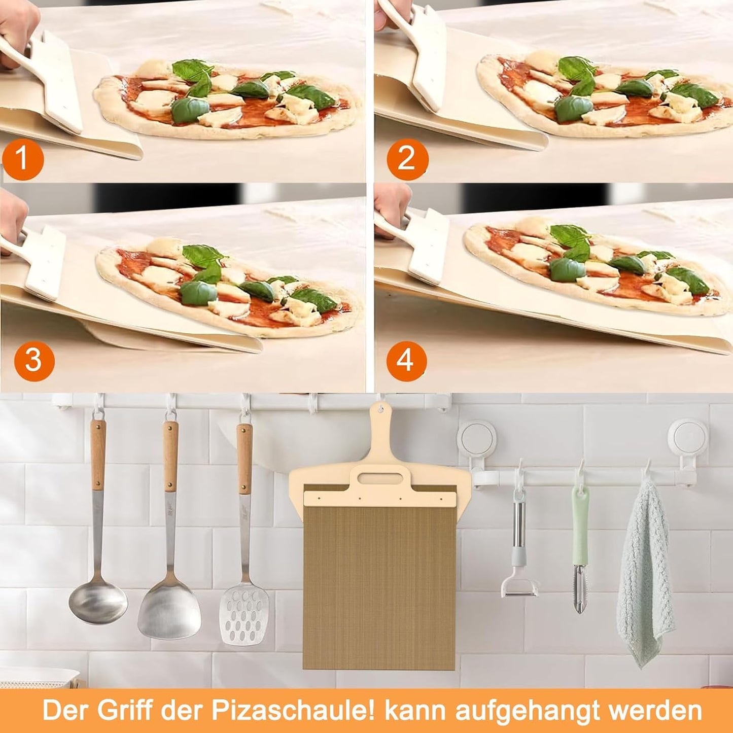 Pala per pizza da 58 x 30 cm