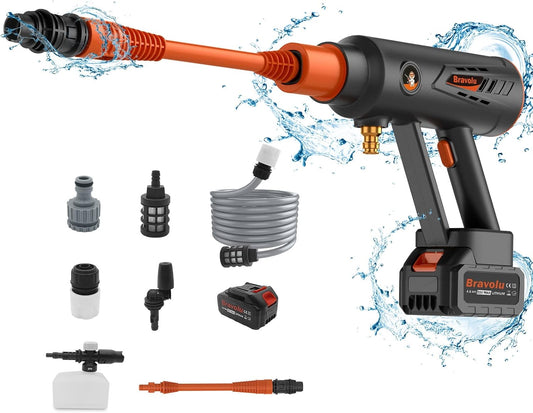 Idropulitrice ad alta pressione a batteria, Bravolu Max 580 PSI