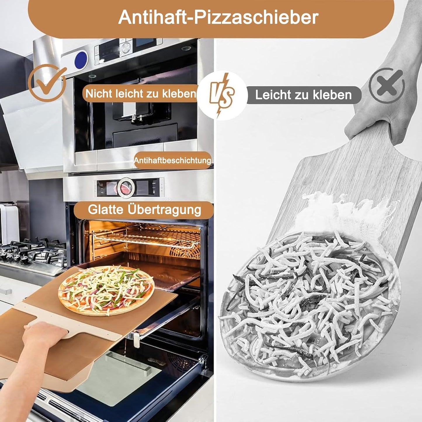 Pala per pizza da 58 x 30 cm
