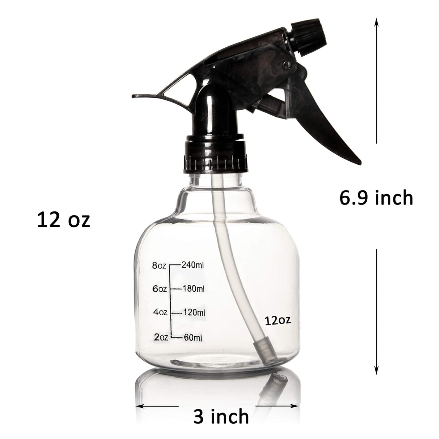 Confezione da 6 flaconi spray vuoti in plastica