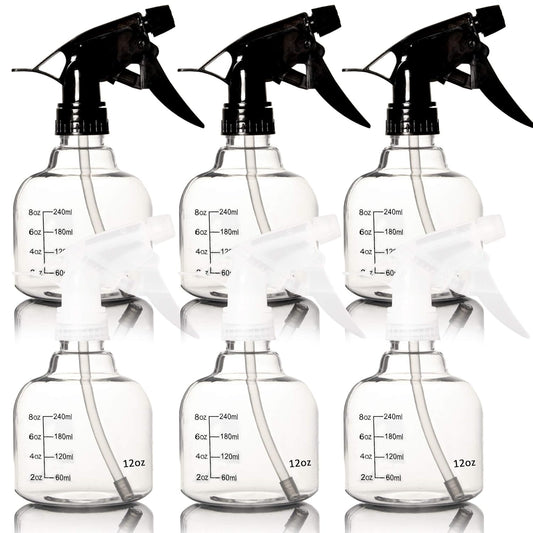 Confezione da 6 flaconi spray vuoti in plastica