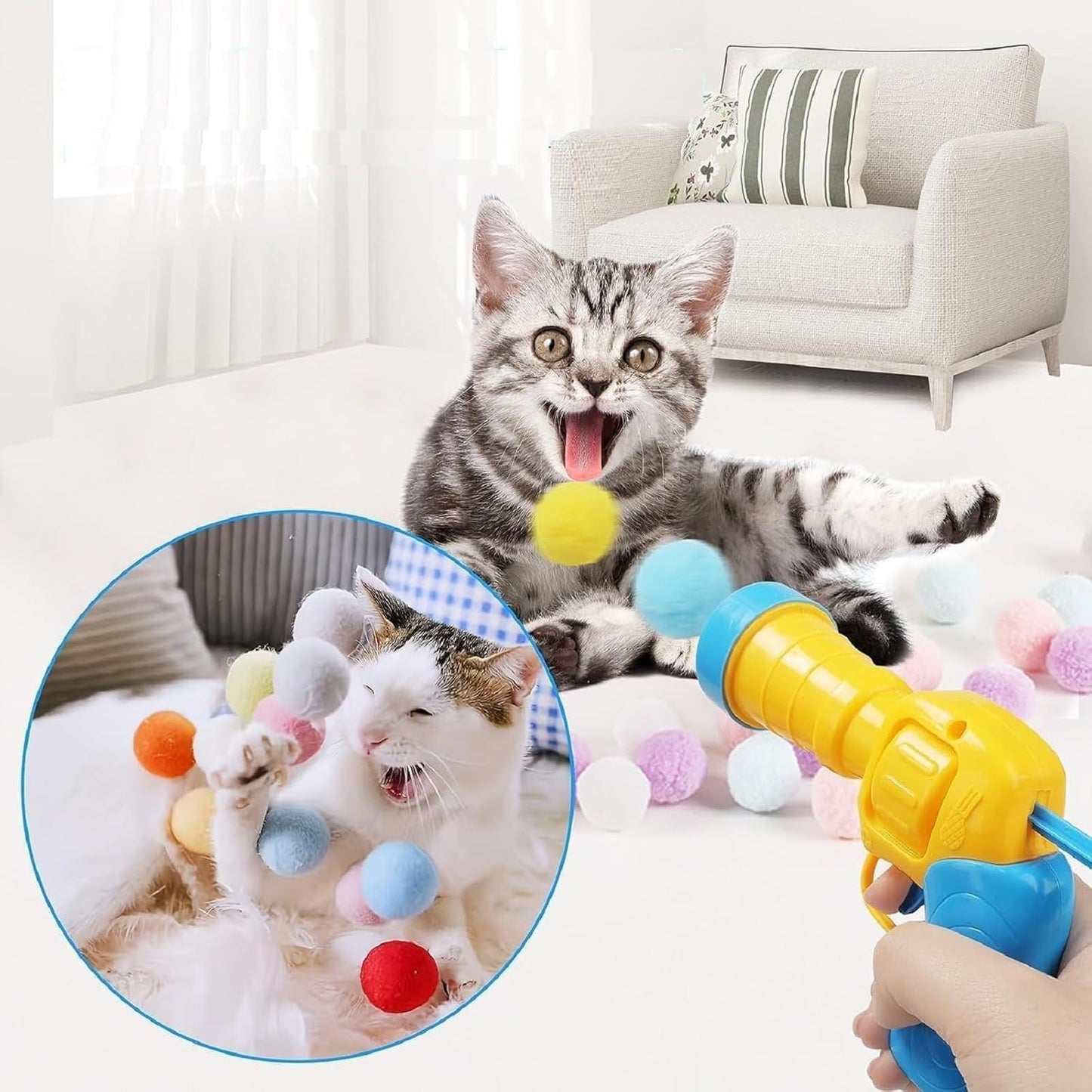 Lanciatore di Palline per Gatti