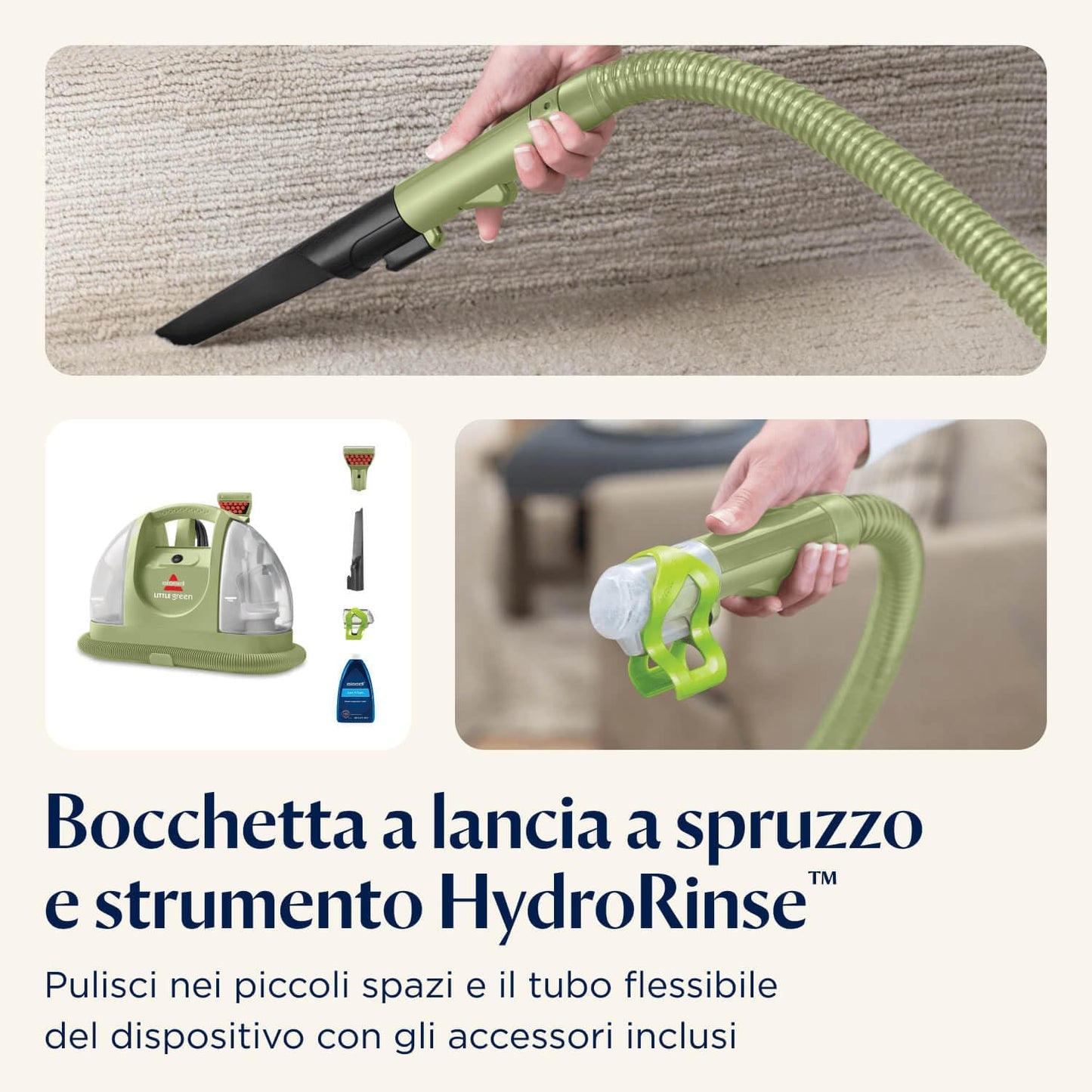 BISSELL Little Green Lavatappezzeria per Macchie Quotidiane e Sporco
