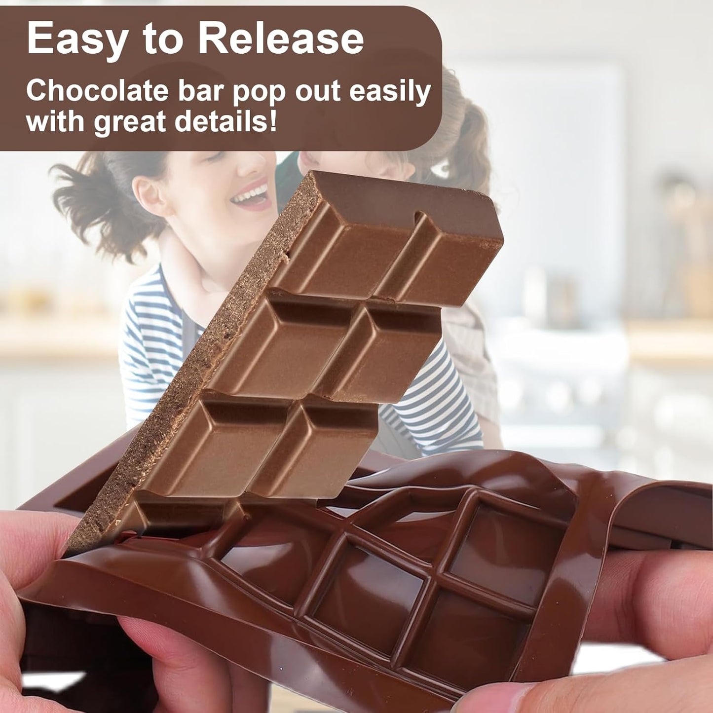 Stampo per cioccolato in silicone da 3 pezzi, stampo per cioccolato Dubai