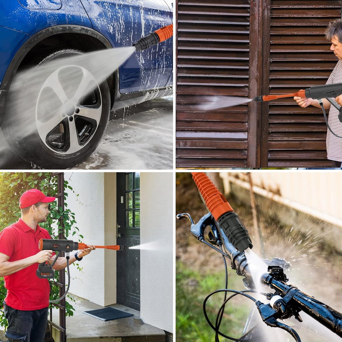 Idropulitrice ad alta pressione a batteria, Bravolu Max 580 PSI