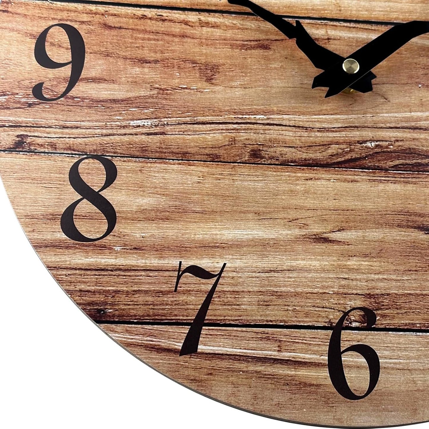 Orologi da Parete Plumeet  CON GRAFICA EFFETTO Legno Senza Cornice da 30cm